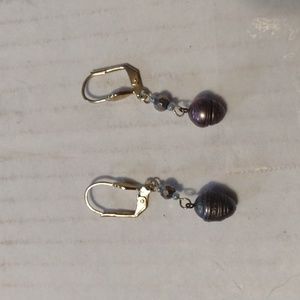 Genuine Freshwater Baroque Handcrafted Pearl Earrings